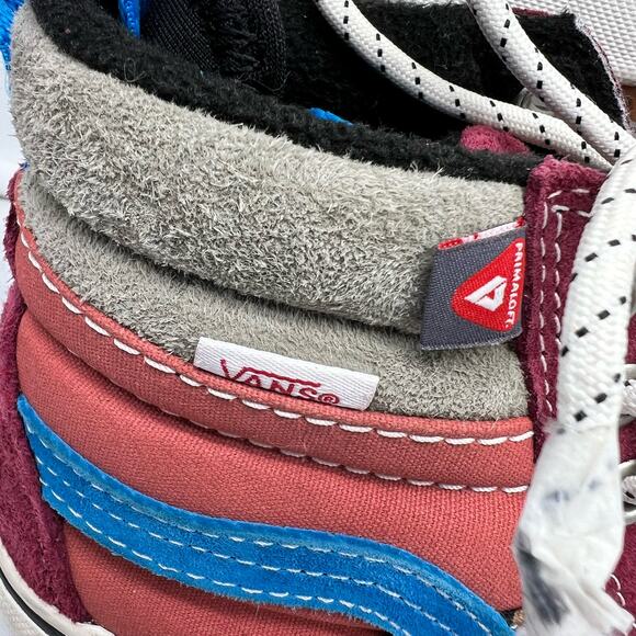 Vans Shoes Womens 6.5 SK8 HI Mte Red Hydroguard Winter Sneaker - Picture 3 of 9